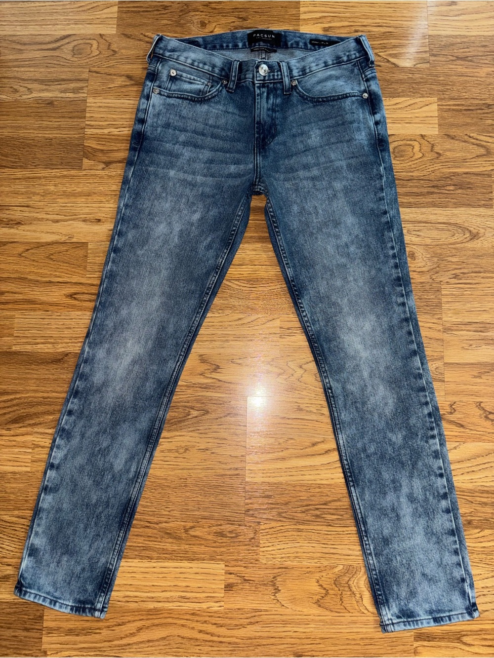 PacSun Skinny Jeans Men’s Tag Size 29x30 Length Measures 29 Acid Wash Stretch